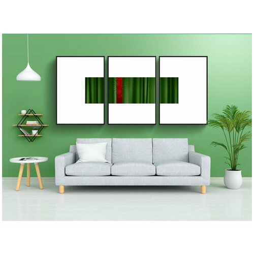 фото Набор модулных постеров для интерьера "задний план, рождество, занавес" 60x90 см. в тубусе, без рамки lotsprints