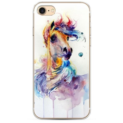 фото Силиконовый чехол "лошадь арт 2" на apple iphone 7 / айфон 7 case place