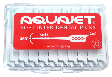 Зубочистки пластиковые мягкие Aquajet IRS-603 20шт.