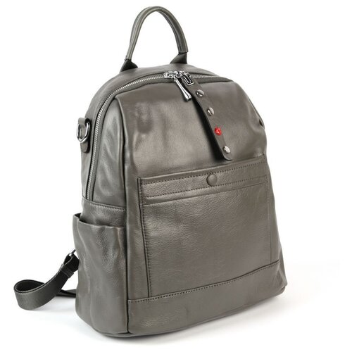 фото Женский кожаный рюкзак 2198 грей piove