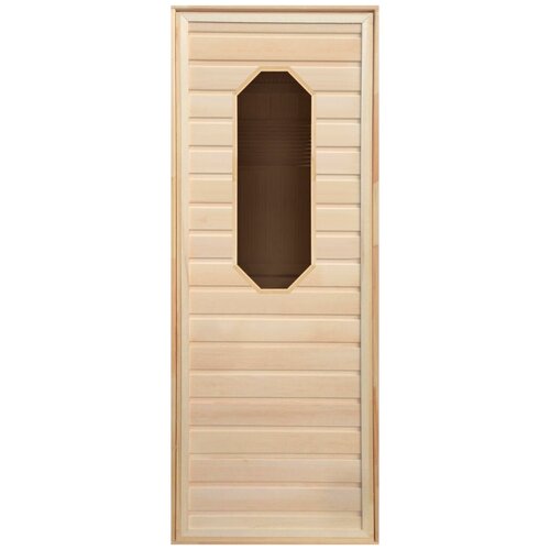 Дверь липа, восьмиугольное стекло (коробка хвоя) 1900х700