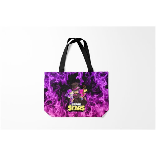 фото Сумка-шоппер / 46х35 см / геймерам / brawl stars mortis burnettie