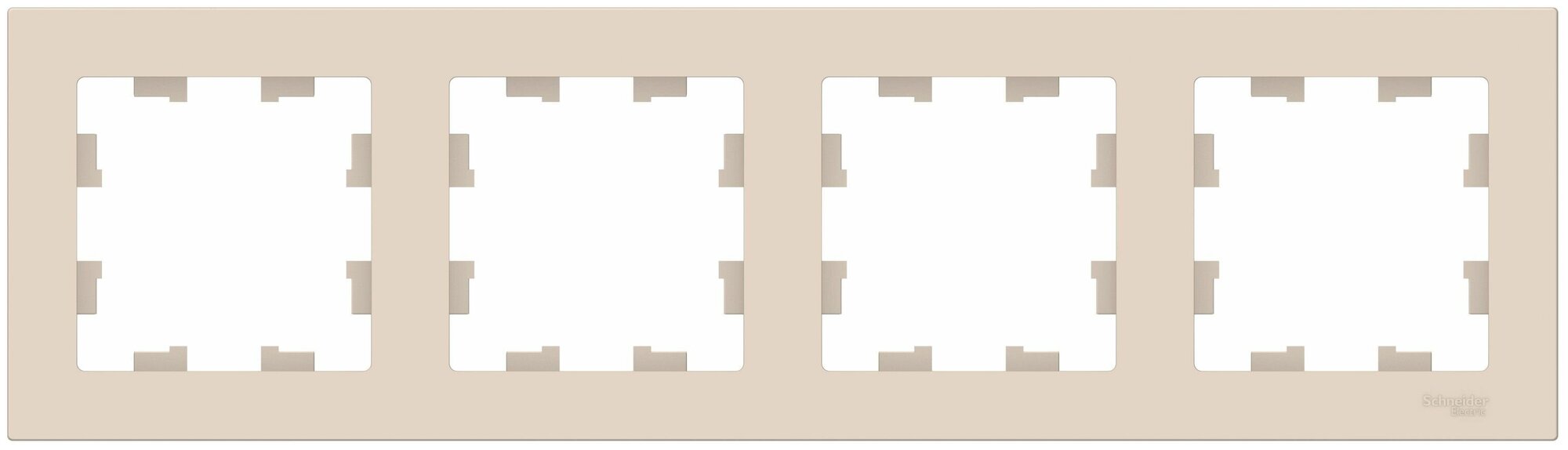 Рамка 4п Systeme Electric Рамка для розетки выключателя Schneider Electric (Systeme Electric) Atlas Design, 16 А - фотография № 18