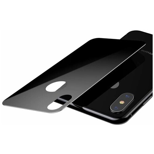 Защитное стекло Айфон XS Max Baseus Rear Protector 3D Black заднее 0.3mm защитное стекло на заднюю панель iphone xs max 6 5 full coverage curved tempered 0 3mm baseus white