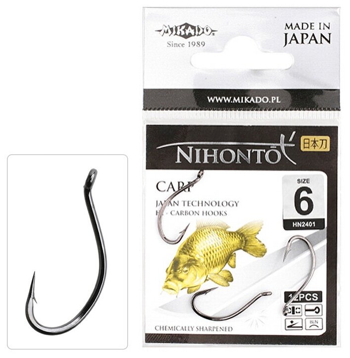 Крючок MIKADO Nihonto Carp