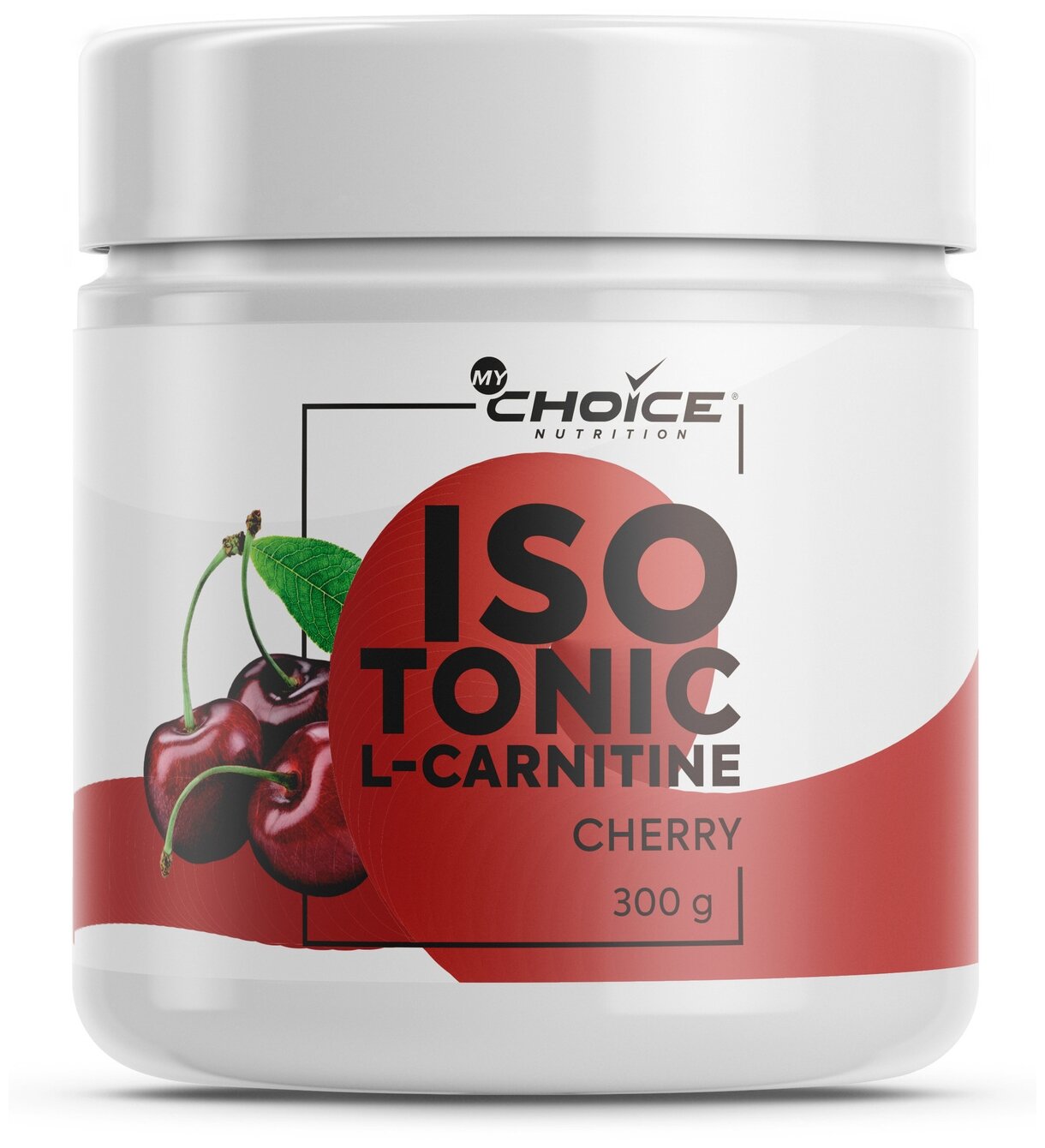 Изотоник MyChoice Nutrition Isotonic L-Carnitine, 300г, вишня