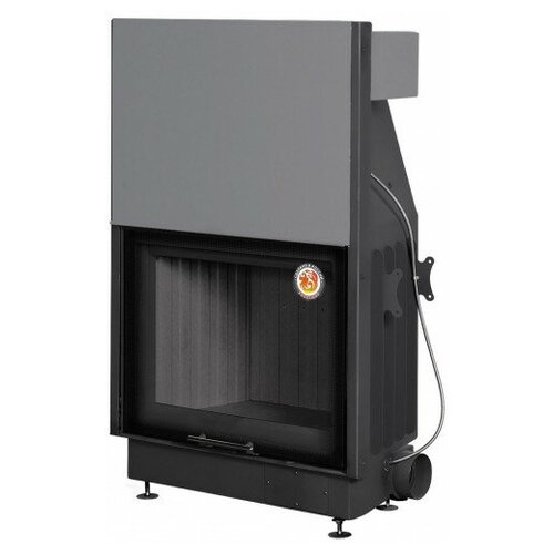 Экокамин Каминная топка EcoKamin Вега 800 P принтинг (подовое горение)(черный шамот)