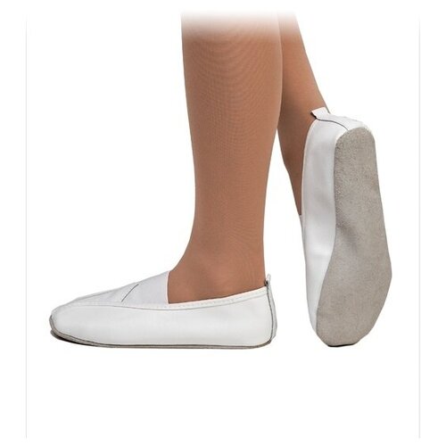 Чешки САМАРСКИЕ для девочек, натуральная кожа, размер 33, белый