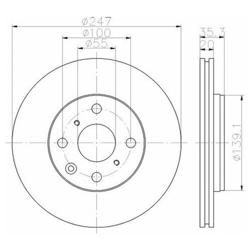 фото Тормозной диск textar 92141903 для citroen c1 ii; peugeot 107, 108; toyota aygo