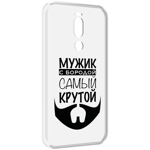Чехол MyPads крутой-мужик-с-бородой мужской для Meizu X8 задняя-панель-накладка-бампер