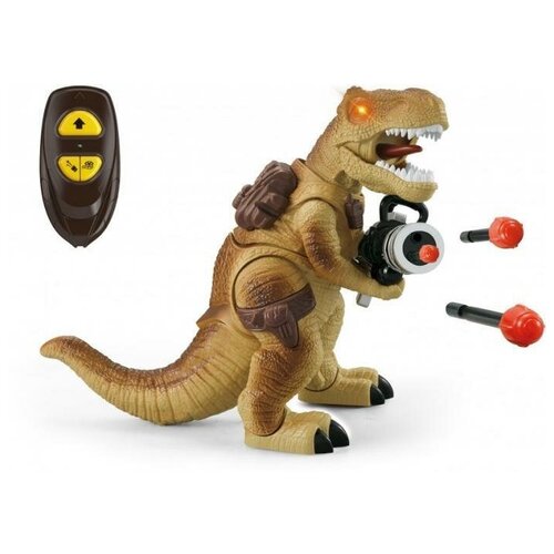 Интерактивная игрушка Динозавр на пульте управления стреляет zal