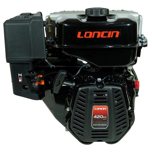 Двигатель бензиновый Loncin LC190FA (A type) D25 5А (лодочная серия, 15л.с., 420куб. см, вал 25мм, ручной старт, катушка 5А)