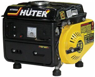 Электрогенератор Huter HT950A, бензиновый, мощность 0,95 кВт, напряжение 220 В, ручной стартер, 64/ 1/1