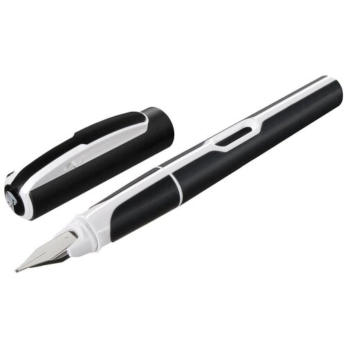 Ручка перьевая Pelikan Office Style (PL903054), черный/белый, M механизм для обувниц левша 1 секция пластик цвет белый