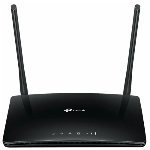 Wi-Fi роутер TP-LINK TL-MR6400 Global, черный маршрутизатор wi fi 4g 300mbps домашняя sim карта 4 антенна 300m ethernet wan lan ec200teuha модем 32 пользователь b8 b20 b28