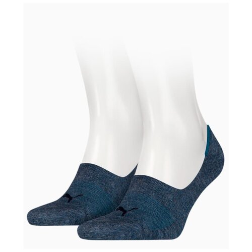 Носки PUMA, 2 пары, размер 35-38, синий носки женские сетчатые с заклепками 2 пары 4 шт