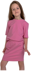 TW21-541240202 Юбка с карманами детская, розовый, раз. 104