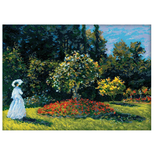 Купить 1225 Набор для вышивания Riolis по мотивам картины К.Моне 'Дама в саду', 40*30 см, Риолис, белый