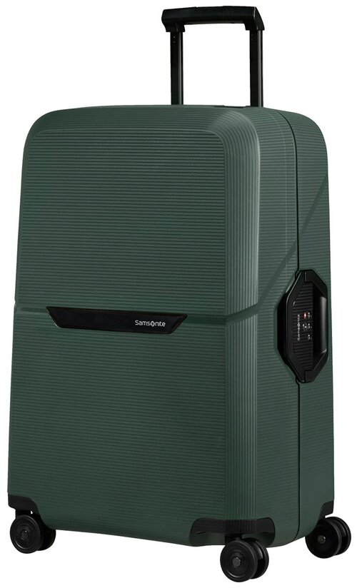 Чемодан Samsonite, 82 л, размер M+, зеленый