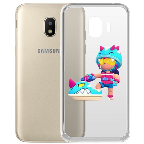 фото Чехол-накладка clear case brawl stars-аквабайкер джеки для samsung galaxy j2 (2018) (j250) krutoff group