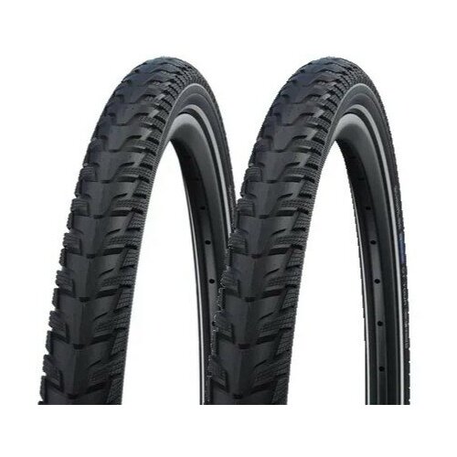 фото Комплект покрышек 2ш для велосипеда schwalbe energizer plus tour 28х1.40, 700х35c (37-622), защита от проколов greenguard, addix e, black-reflex