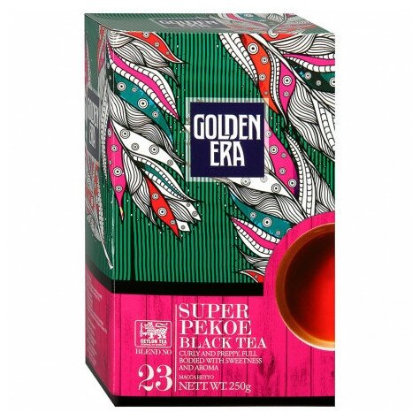 Golden Era Чай Ceylon Black tea SUPER PEKOE чёрный 250 г - фотография № 2