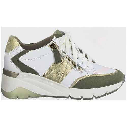 Ботинки на шнурках женские ,цвет белый/фисташковый,размер 39 JANA цвет белый/зеленый