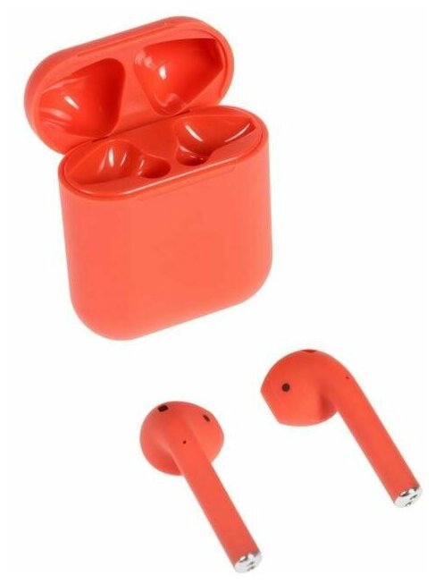 Наушники с микрофоном RITMIX RH-825BTH TWS, Bluetooth, вкладыши, красный [80000899] - фото №15