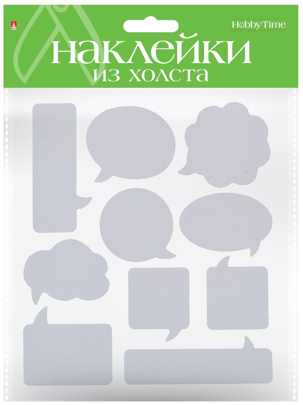 Декоративные наклейки из синтетического холста, № 1, 5 видов (2-152/03) - фото №4