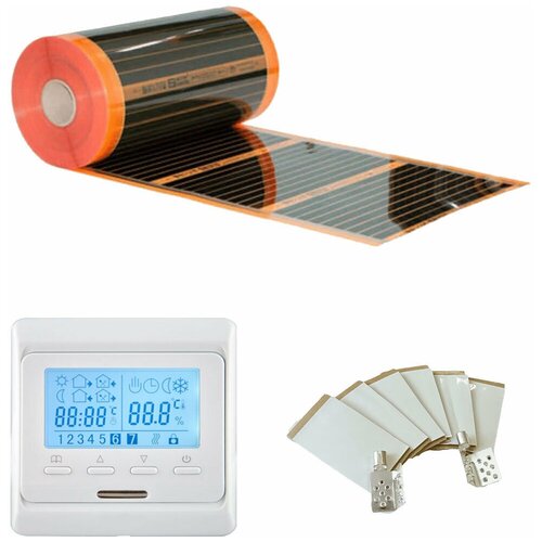Комплект термопленка Eastec Energy Save PTC 100 ширина 1 метр длина 5 метров с электронным терморегулятором E 51716 6880₽