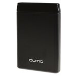 Внешний аккумулятор Qumo PowerAid, 5000 мАч, 2 USB, 2.4 А, USB/Type C, черный 4309223 - изображение