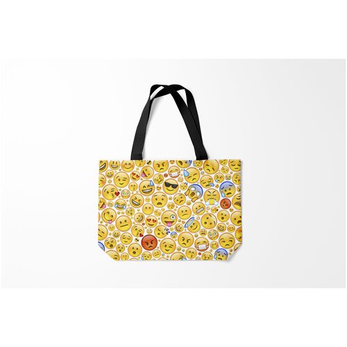 фото Сумка-шоппер / 46х35 см / популярные иллюстрации / другие смайлы. burnettie