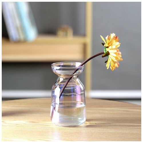 Стеклянная ваза для цветов Интерьерная ваза