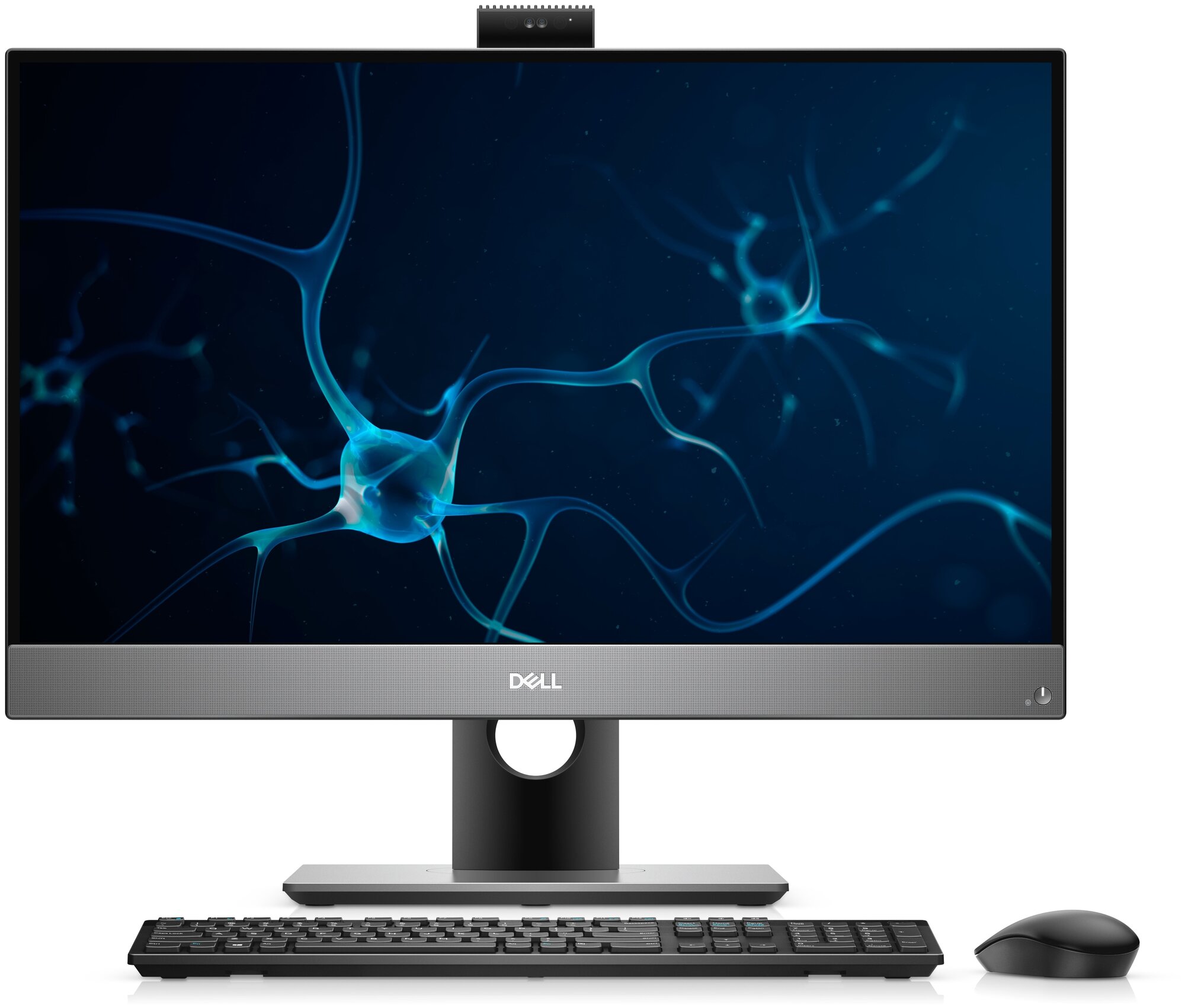 27" Моноблок DELL OptiPlex 7780 (подставка с регулируемой высотой) 7780-9926, 1920x1080, Intel Core i5-10505 3.2 ГГц, RAM 8 ГБ, SSD 256 ГБ, Intel UHD Graphics 630, Windows 10 Professional, черный/серебристый