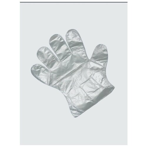 Перчатки одноразовые/Перчатки полиэтиленовые/Размер L/100 штук.
