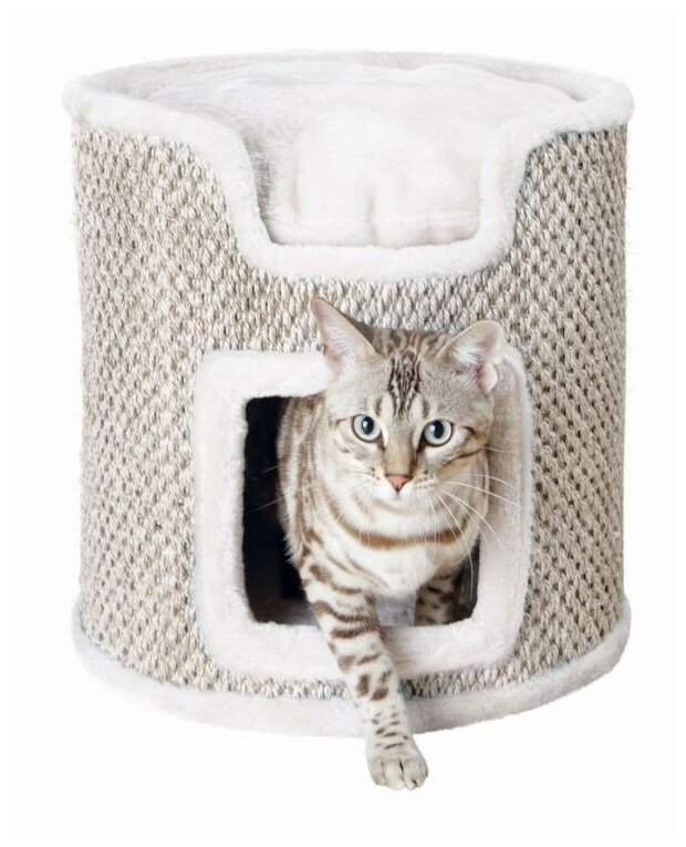 Домик для кошки Ria, 37 см, светло-серый / натуральный, Trixie (товары для животных, 44706) - фотография № 2