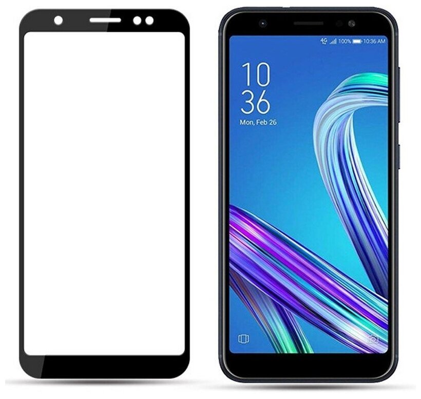 Защитное стекло 5D SG для Asus ZenFone Max M1 ZB555KL черное