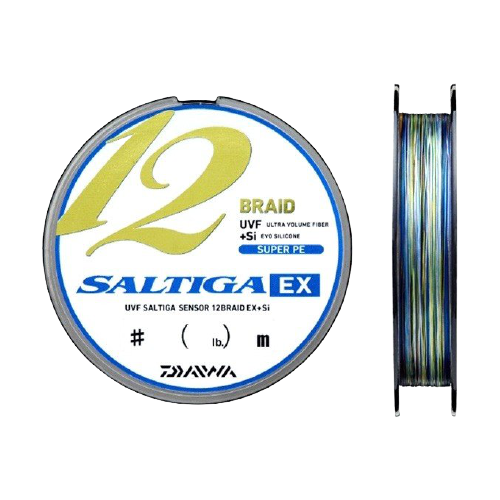 Daiwa, Шнур PE Saltiga S X12EX, 400м, 68lb,, 4.0, цветной