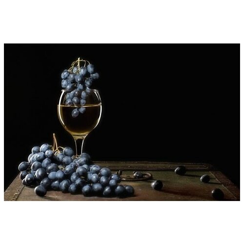 Постер на холсте Виноград (Grapes) №3 45см. x 30см.