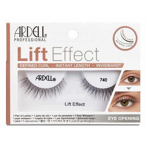 Ресницы накладные №740 Ardell Lift Effect (Цв: Black) накладные ресницы ardell lift effect 745