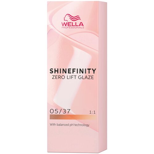Купить Wella Professionals Shinefinity Гель-крем краска для тонирования и блеска без осветления, 04/65 Темная Вишня, 60 мл, блонд