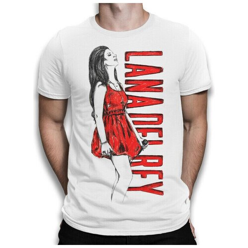фото Футболка design heroes lana del rey - лана дель рей мужская белая 2xl