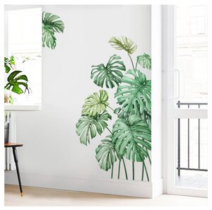 Декоративная наклейка "Тропические листья", 78х108 см