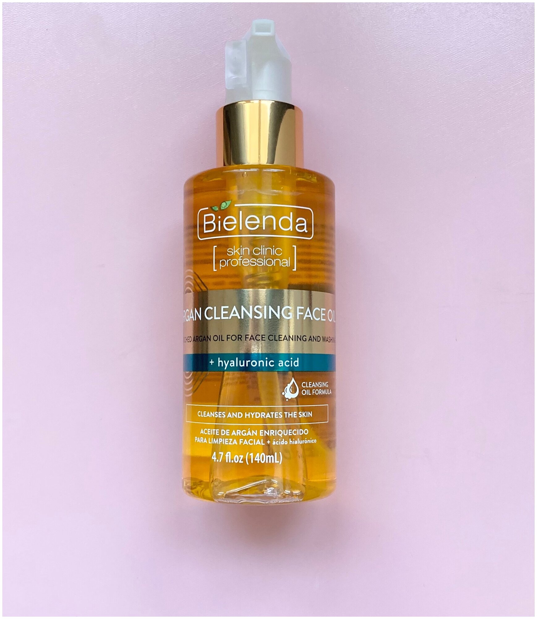 CLEANSING FACE OIL BIELENDA ARGAN WITH HYALURONIC ACID 140ML