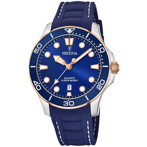 Наручные часы FESTINA Boyfriend, синий, серебряный наручные часы festina boyfriend синий серебряный