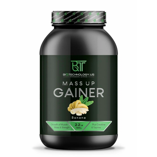 Biotechnology.US Mass Up Gainer jar 1кг (банан) Гейнер высокоуглеводный, гейнер с креатином и таурином гейнер optimum system gainer 100% mass 3000 г