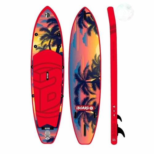 фото Sup-доска iboard sunrise 2023, 335*81*15см, полный комплект с веслом, насосом, лиш-тросом, рюкзаком