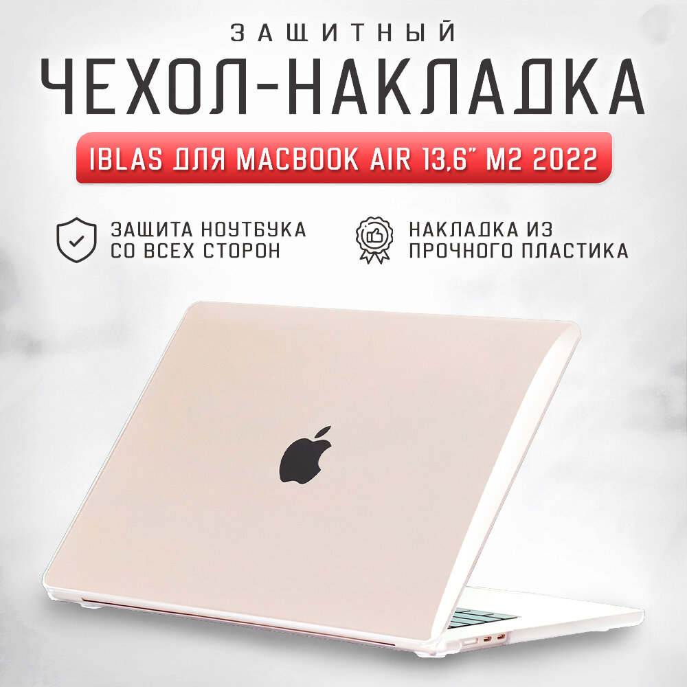 Чехол - накладка для ноутбука MacBook Air 13,6" A2681 (M2) iBlas, прозрачная глянцевая