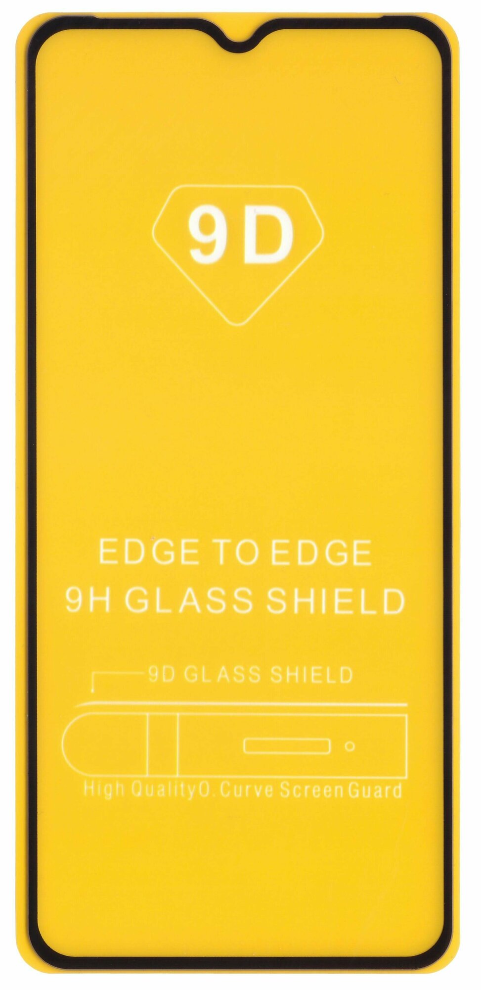 Защитное стекло "Полное покрытие" для Realme C30 / Реалми С30 Черное