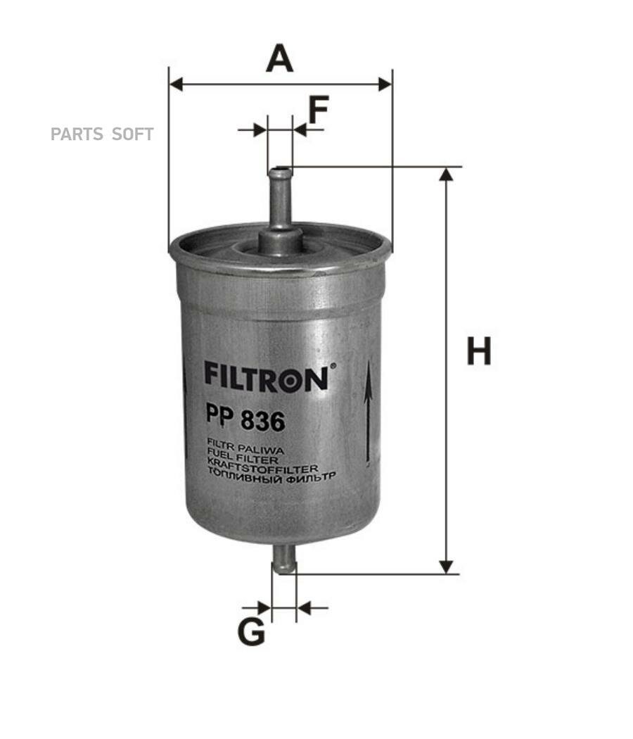 FILTRON PP836 Фильтр топл. AUDI/VW/SEAT